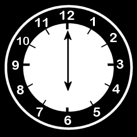 clock / 6 'o clock